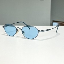 Óculos ovais masculinos Jean Paul Gaultier azul FTOH 00FT50 410 USADO comprar usado  Enviando para Brazil