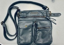 Bolso de mano Montana West azul gris bandolera suave mantecoso segunda mano  Embacar hacia Mexico