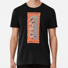 Camiseta Funny Jenga Tower Quote Don ́t Forget Shout When Everything Falls Apart comprar usado  Enviando para Brazil