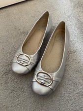 Clarks silver shoes for sale  POOLE