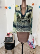 Damen bluse wellenmuster gebraucht kaufen  Duisburg