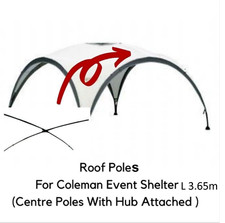 Coleman Event Shelter L 3,65/12 pés barras de varas completas sobressalentes TELHADO X BARRAS TRANSVERSAIS comprar usado  Enviando para Brazil