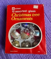 Vintage glass christmas for sale  NORTH TAWTON
