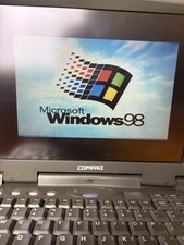 Notebook Vintage COMPAQ PRESARIO 1710SB Windows Preto - Testado e Funcionando! comprar usado  Enviando para Brazil