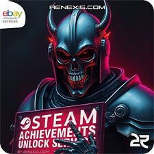 Usado, 🔵🏆 STEAM ACHIEVEMENTS UNLOCK SERVICE 🏆🔵 100% GAME COMPLETION TROPHY UNLOCK comprar usado  Enviando para Brazil