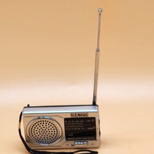 Rádio ultra fino antigo AM/FM notícias dos EUA com antena – Testado, funciona muito bem comprar usado  Enviando para Brazil