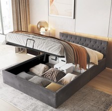 Upholstered bed double for sale  LONDON