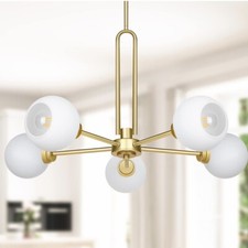 Gold globe chandelier for sale  Waco