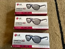 Óculos LG Cinema 3D AG-F310 2 pares por caixa. 3 caixas comprar usado  Enviando para Brazil