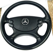 Volante AMG Mercedes couro preto W211 W463 R230 W219 W209 fabricante de equipamento original E55 E63, usado comprar usado  Enviando para Brazil