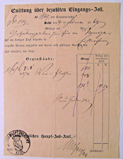 5678 eingangszoll quittung gebraucht kaufen  Augsburg