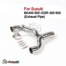 Tomada Dupla Para Suzuki GSR400 600 Tubo de escape meio cano Slip-on 51mm Silenciadores, usado comprar usado  Enviando para Brazil