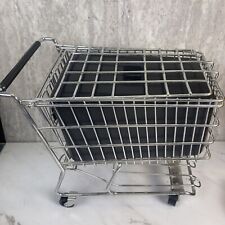 Vintage Dreamkeeper Mini Carrinho de Compras Brinquedo 12" Preto Alça/Assento com Inserção e St comprar usado  Enviando para Brazil