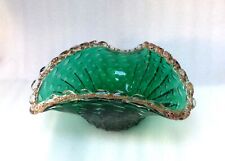 Vaso tigela de vidro arte verde Murano Venetian Barovier & Toso Signoretto comprar usado  Enviando para Brazil