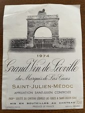 étiquette château léoville d'occasion  Toul