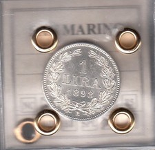 SAN MARINO LIRE 1 ARGENTO 1898  SILVER 835 FDC SIGILLATA Prezzo occasione RARA comprar usado  Enviando para Brazil