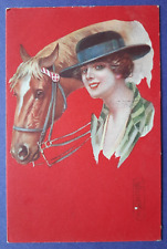 Postcard e.colombo lady for sale  DURHAM
