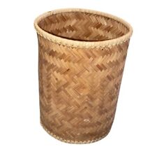 Weaved bamboo basket for sale  GRIMSBY