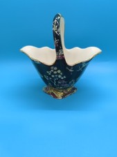 Rara cesta de chocolate Royal Winton Grimwades Chintz Rowsley Pekin preta  comprar usado  Enviando para Brazil