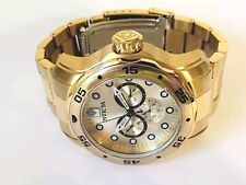 Invicta Pro Diver SCUBA GMT relógio masculino quartzo mostrador dourado modelo 45725 comprar usado  Enviando para Brazil