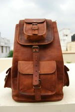 Mochila grande de couro genuíno resistente para laptop bolsa carteiro, usado comprar usado  Enviando para Brazil