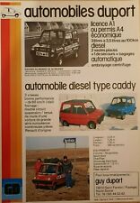 Duport caddy sales d'occasion  Expédié en Belgium