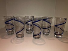 Conjunto de 6 copos Pier 1 importados azul cobalto redemoinho highball 20 onças comprar usado  Enviando para Brazil