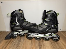 Patins em linha Rollerblade Spark ALU Maxwheel 80 masculinos tamanho 10 EUA - Preto/cal em excelente estado usado comprar usado  Enviando para Brazil