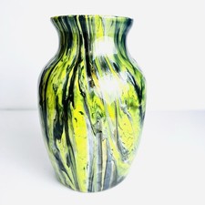 Usado, Vaso buquê de flores selado arte líquida acrílico vidro artesanal verde preto comprar usado  Enviando para Brazil