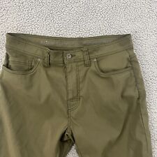 Pantalones Prana Para Hombres 34x32 Verde Delgado Brion Elastizados Escalada Senderismo Aire Libre Camping, usado segunda mano  Embacar hacia Argentina