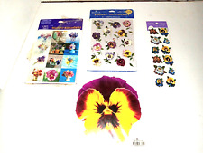 Juego de 4 tarjetas y pegatinas "Pansy" segunda mano  Embacar hacia Mexico