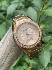 Relógio feminino Fossil Riley ES2811 multifuncional ouro rosa aço inoxidável comprar usado  Enviando para Brazil