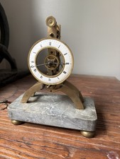 Pendule squelette ancienne d'occasion  Haubourdin
