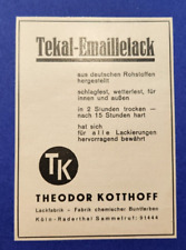Tekal emaillelack theodor gebraucht kaufen  Hamm, Sieg