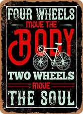 Usado, METAL SIGN - Two Wheels Move the Soul - (Bicycle) Vintage Look comprar usado  Enviando para Brazil