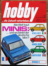 Hobby 17/69 Filmstar VW Käfer,In Zukunft Kleinwagen, Apollo-11-Reportage,Bergbau, usado comprar usado  Enviando para Brazil