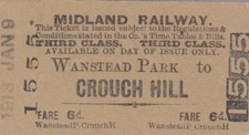 Midland railway ticket for sale Midland railway ticket for sale  WATFORD