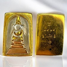 Amuleto Phra Somdej Buda Tailandês Bronze Ouro Riqueza Talismã Sagrado Blesse comprar usado  Enviando para Brazil
