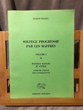 Jacques filleul solfège d'occasion  Rennes