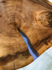 Drewniany stolik kawowy epoksydowy handmade drewno akacjowe eco na sprzedaż  PL