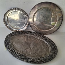 Ancien plat étain d'occasion  Lapalud