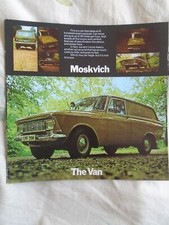 Moskvich range brochure for sale  KINGS LANGLEY