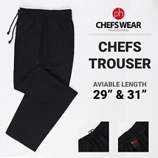 Black chef trouser for sale  LONDON
