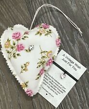 Fabric heart hanger for sale  ATTLEBOROUGH