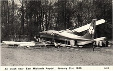 Postcard air crash for sale  NEWCASTLE