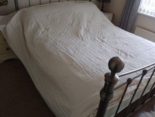 Cream bedspread king for sale  MAIDSTONE