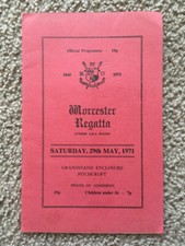 Vintage 1971 Worcester Programa de Regata Barco Clube de Remo Inglaterra Reino Unido comprar usado  Enviando para Brazil