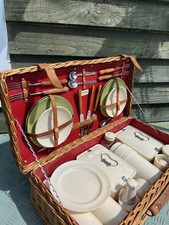 Vintage picnic wicker for sale  CEMAES BAY