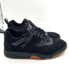 Tênis Puma masculino cano baixo couro preto, sola marrom goma, sapato de skate tamanho 12 comprar usado  Enviando para Brazil