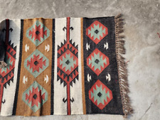 Tapete Kilim lã juta corredor tecido à mão tapete vintage tapetes de área oriental vintage comprar usado  Enviando para Brazil